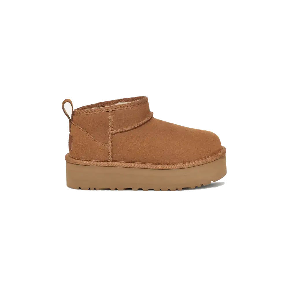 UGG CLASSIC ULTRA MINI PLATFORM CHESTNUT - KIDS