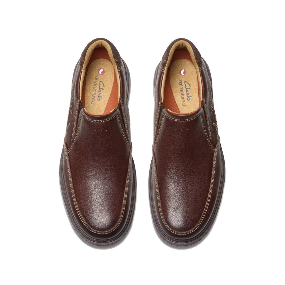 Clarks mahogany leather online