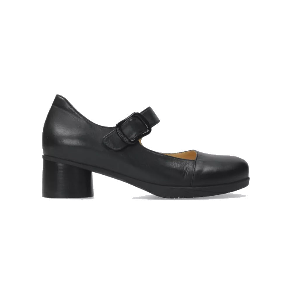 WOLKY SELMA VELVET LEATHER BLACK - WOMENS