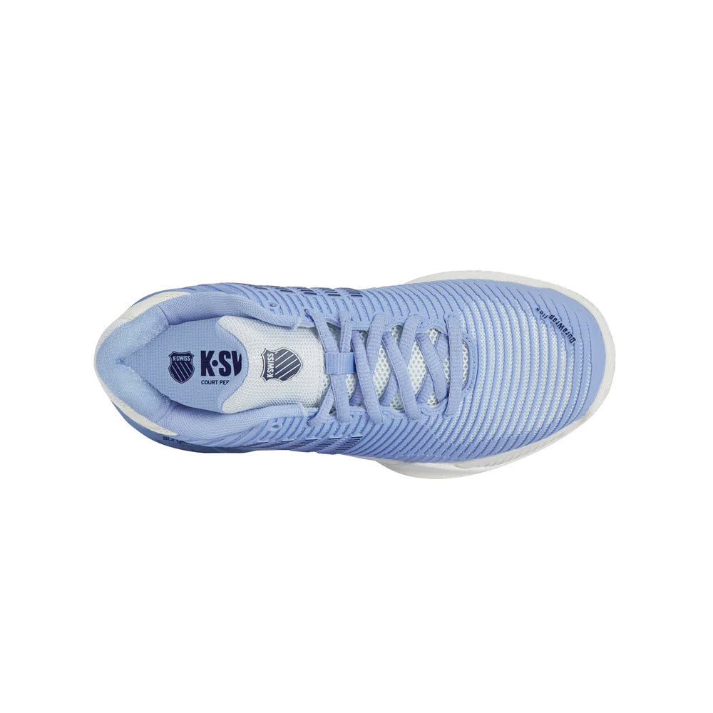 K-SWISS HYPERCOURT EXPRESS 2 GRAY/BLUE GLOW - WOMENS