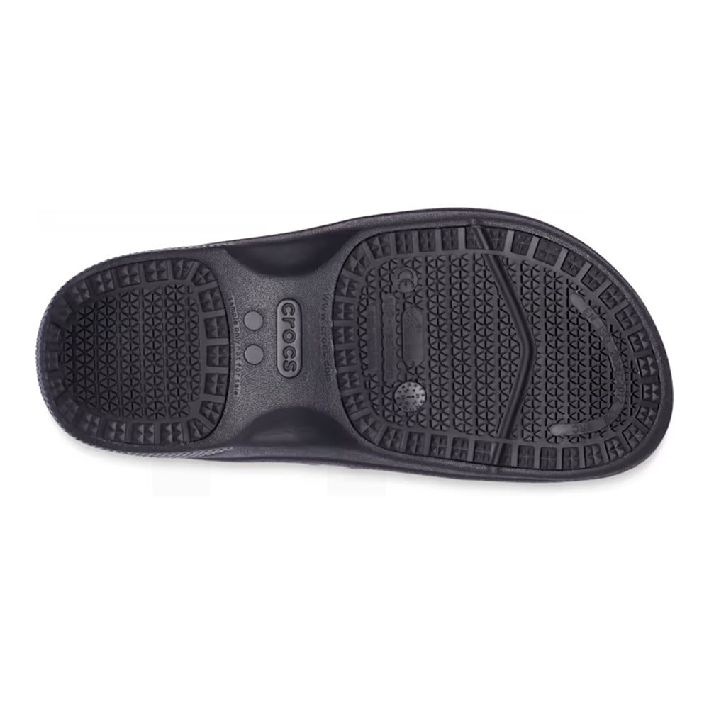 CROCS SLIP RESISTANT ON THE CLOCK LITERIDE SLIP ON BLACK - UNISEX