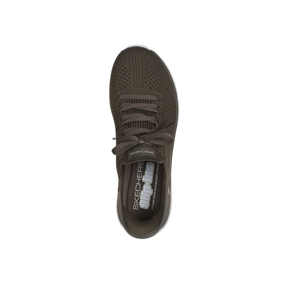 SKECHERS SLIP-INS VIRTUE DIVINITY OLIVE - WOMENS