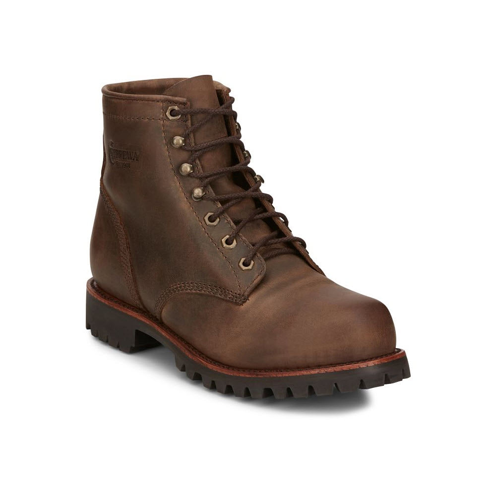 CHIPPEWA STEEL TOE 6 INCH CLASSIC 2.0 EH WORK BOOT BROWN - MENS