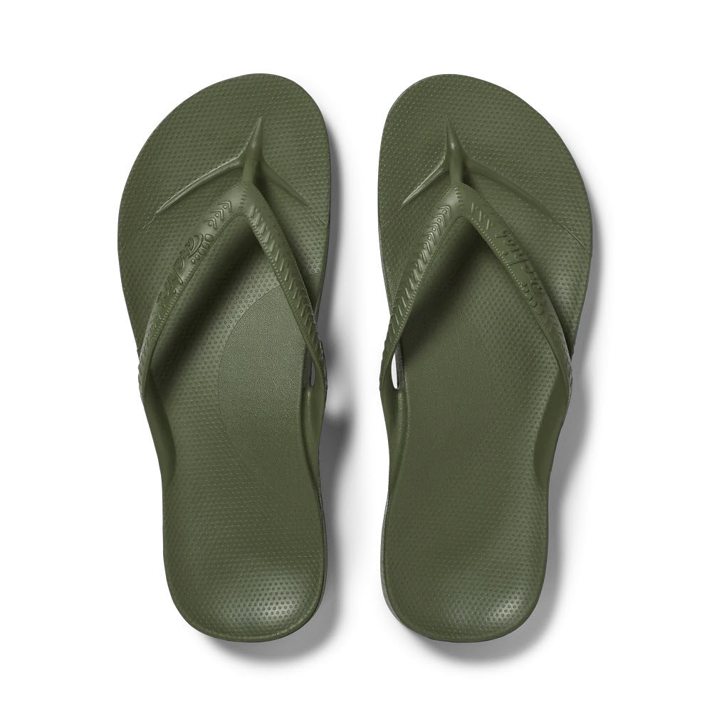 Khaki flip flops womens online