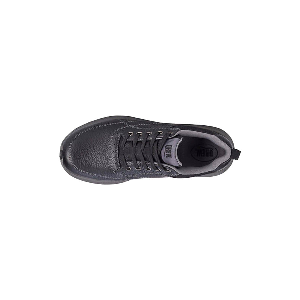 DREW MAKER PEBBLED LEATHER LACE OXFORD BLACK - MENS