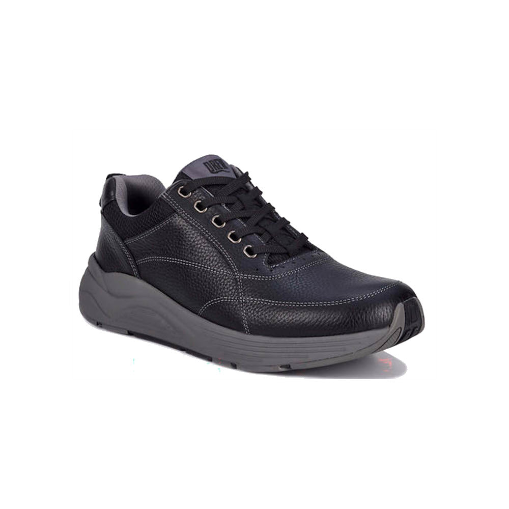 DREW MAKER PEBBLED LEATHER LACE OXFORD BLACK - MENS