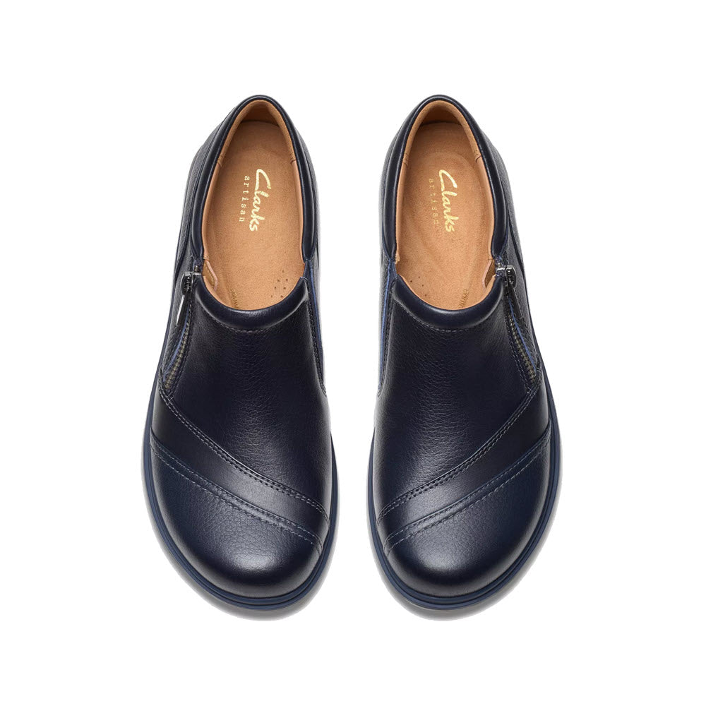 CLARKS CERTINA PURE NAVY WOMENS Lamey Wellehan Shoes