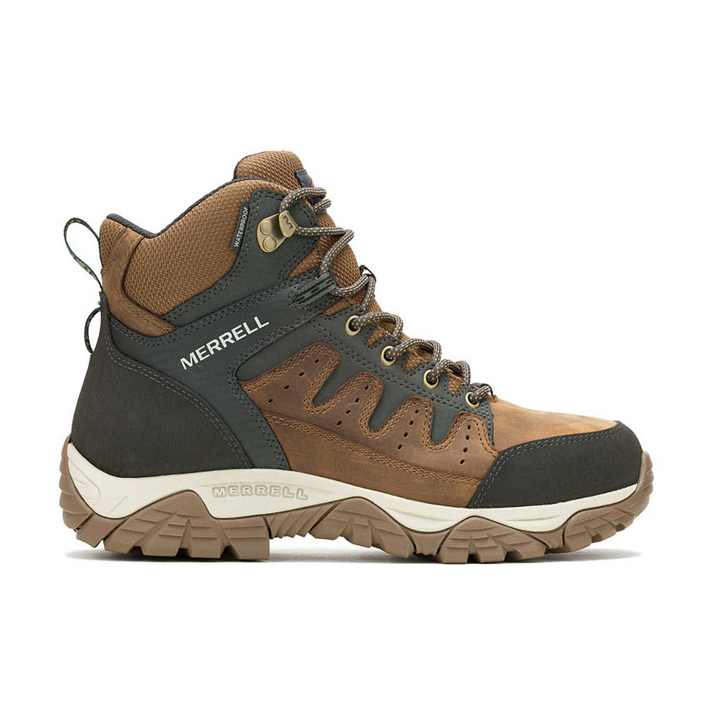 MERRELL STEEL TOE 6 INCH WINDOC WORKBOOT LIGHT BROWN - MENS