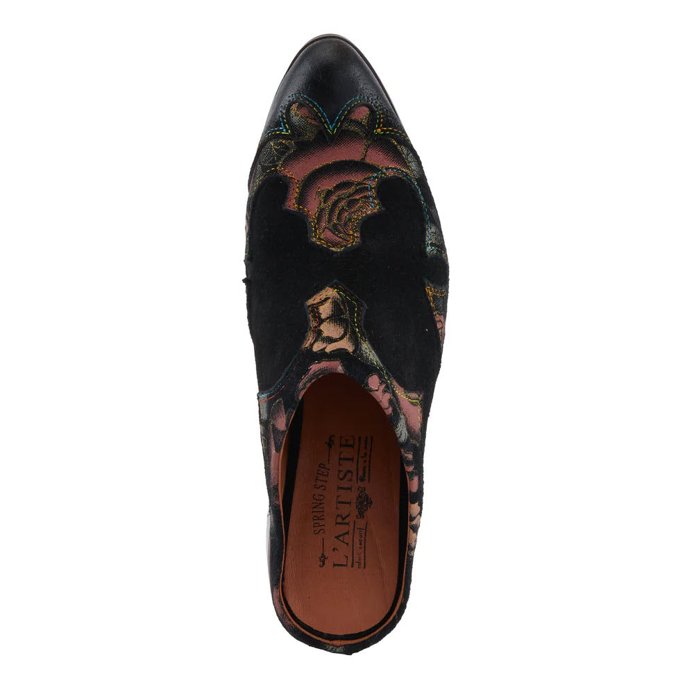 SPRING STEP LARTISTE LADYSLIDE SHINE BLACK MULTI - WOMENS