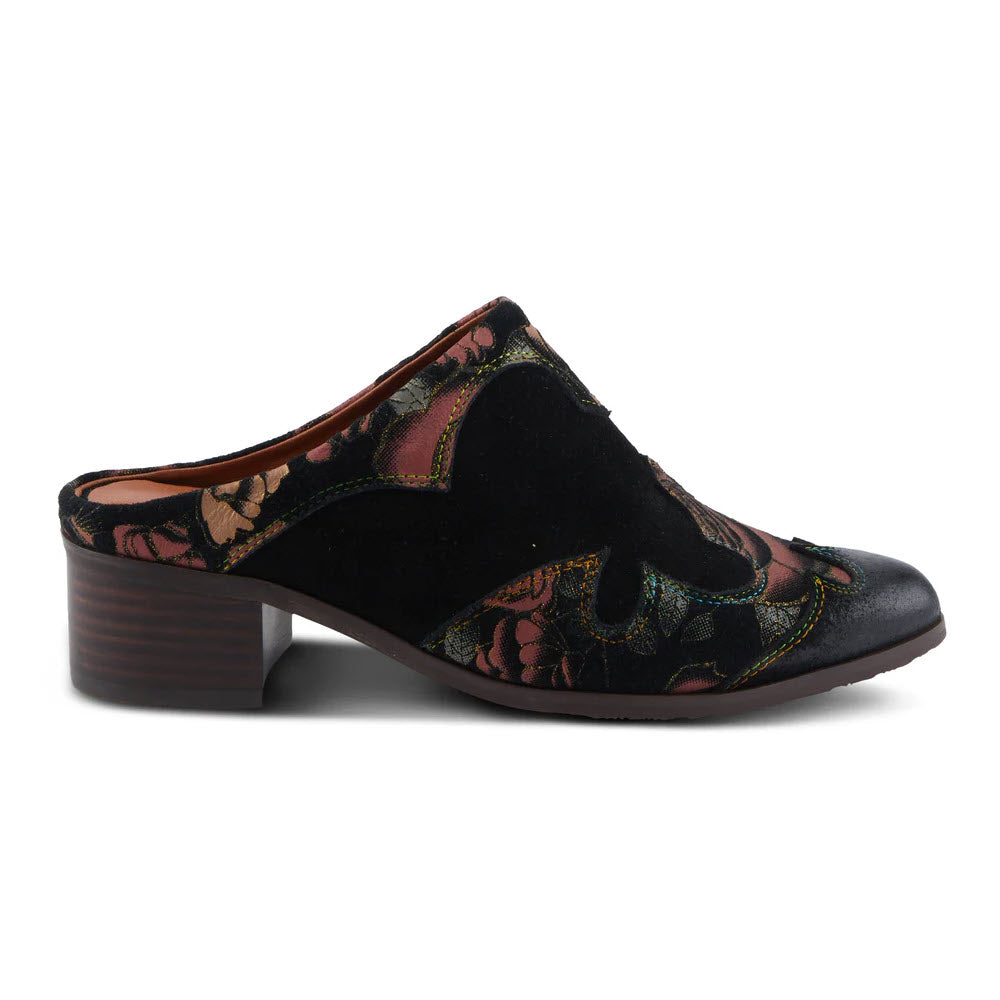 SPRING STEP LARTISTE LADYSLIDE SHINE BLACK MULTI - WOMENS