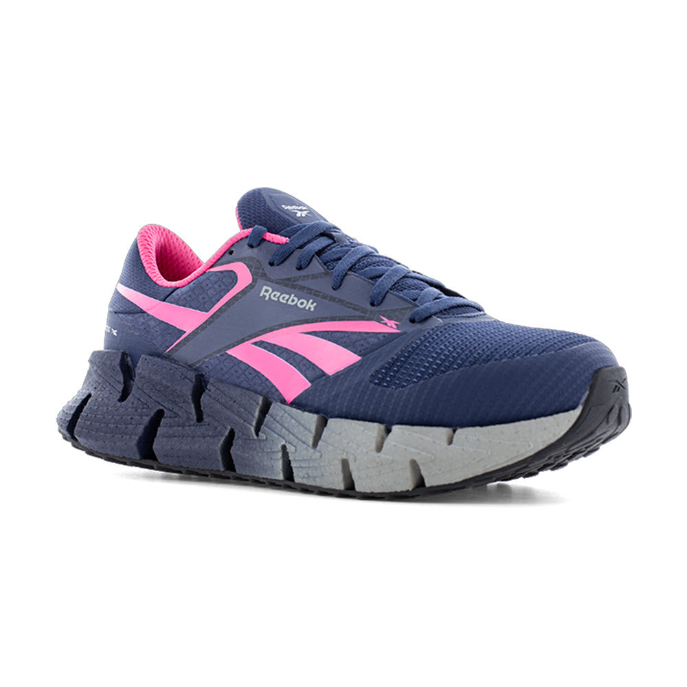 REEBOK CT FLOAT ZIG WORK SNEAKER ESD BLUE PINK - WOMENS