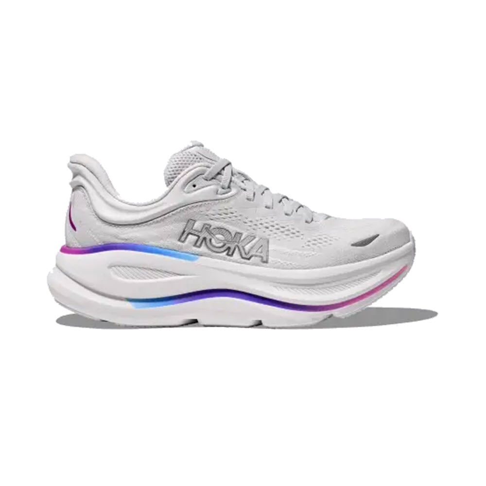 HOKA BONDI 9 COSMIC GREY/WHITE - WOMENS