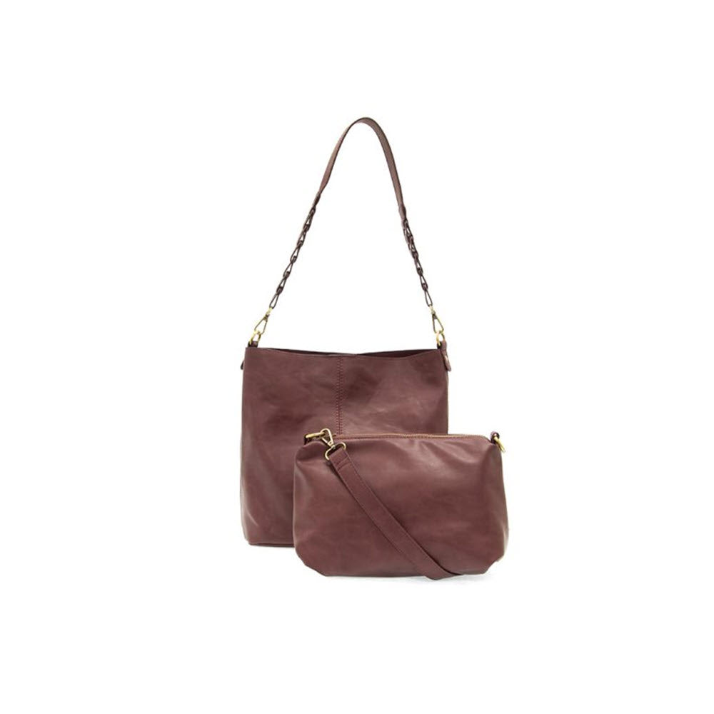 JOY SUSAN TESSA HOBO BAG AUBERGINE