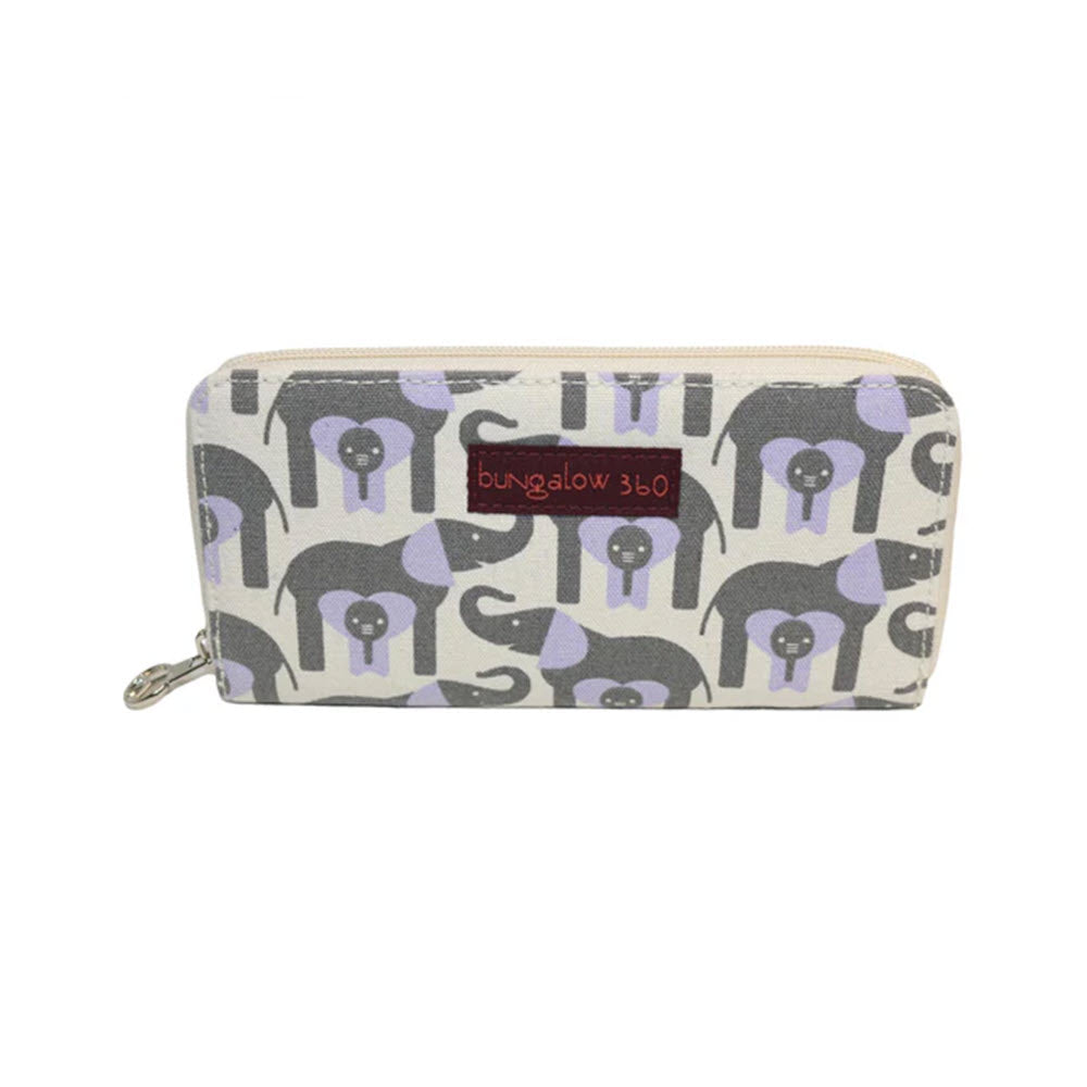 BUNGALOW360 ZIP AROUND WALLET ELEPHANT