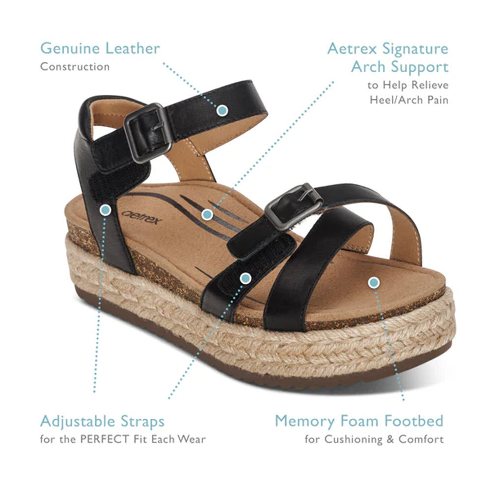 AETREX PAULA BLACK - WOMENS