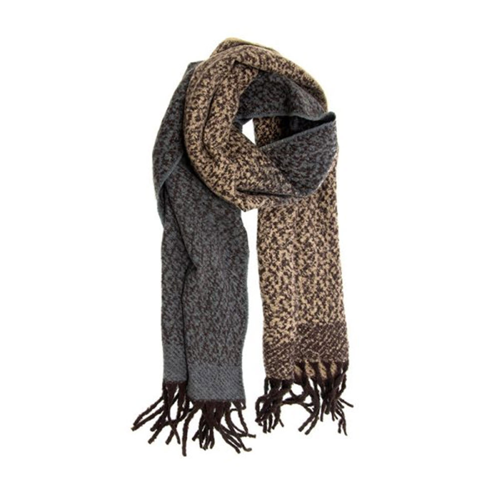 JOY SUSAN COZY SCARF BLUE/BEIGE