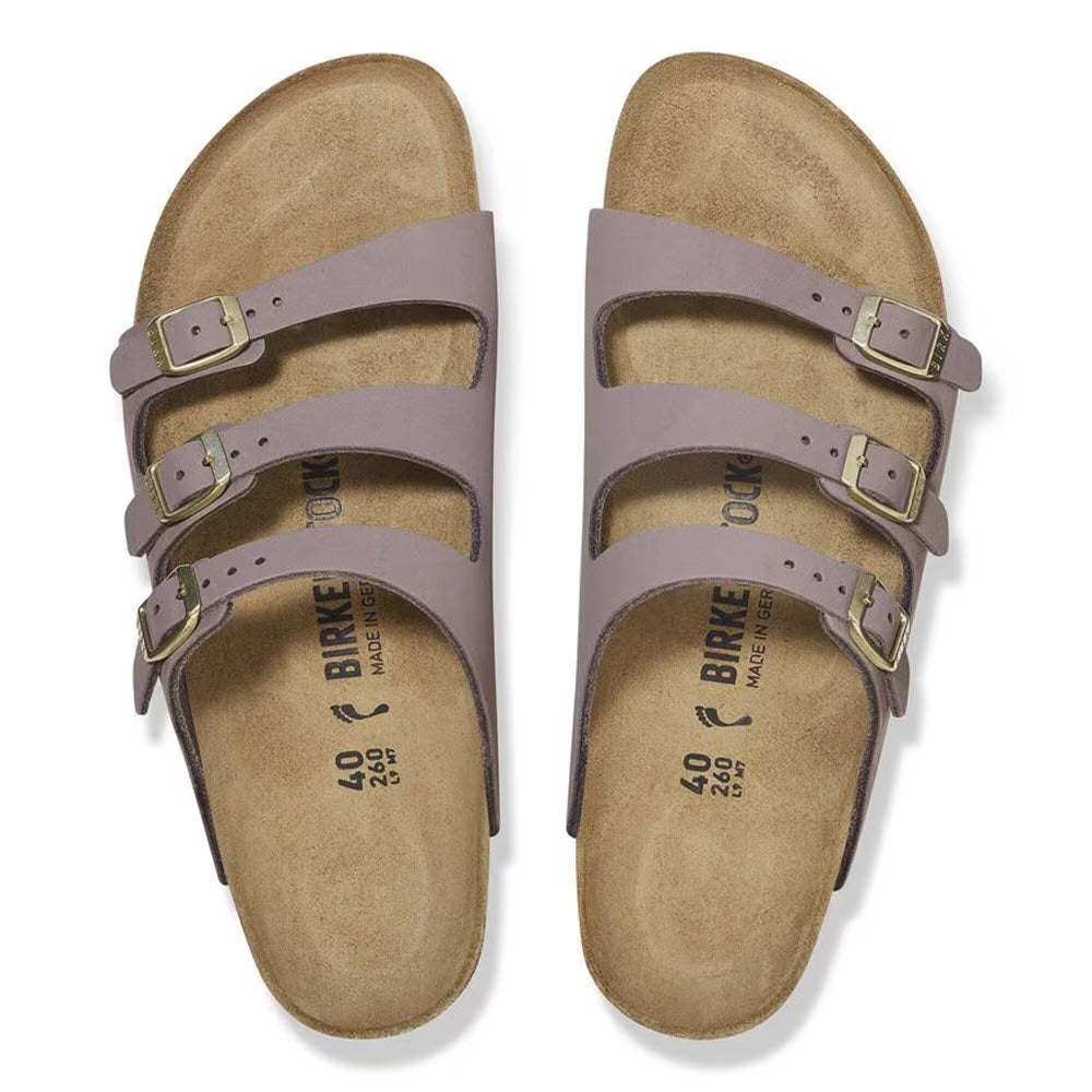 BIRKENSTOCK FLORIDA GRACEFUL FADED PURPLE - WOMENS