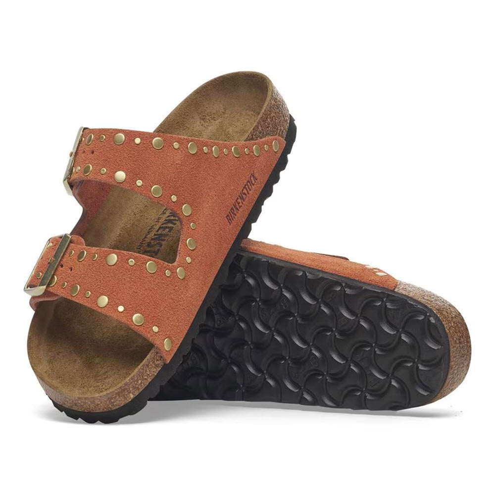 BIRKENSTOCK ARIZONA RIVETS DARK RUST - WOMENS