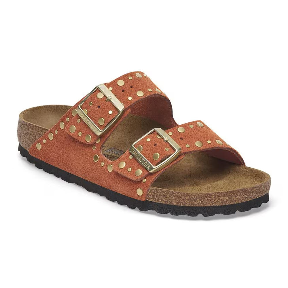 BIRKENSTOCK ARIZONA RIVETS DARK RUST - WOMENS