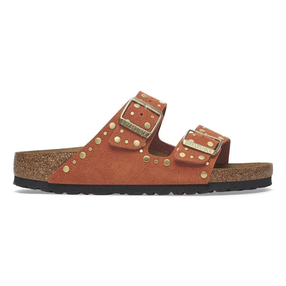 BIRKENSTOCK ARIZONA RIVETS DARK RUST - WOMENS
