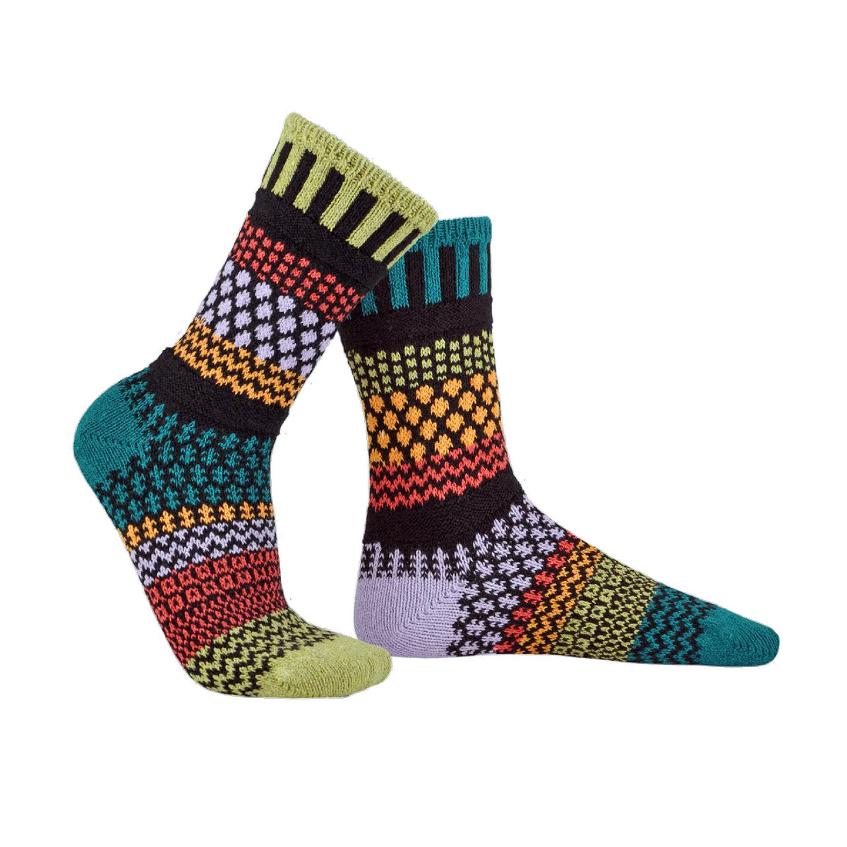 SOULMATE SOCKS CREW SOCKS ARTICHOKE - WOMENS