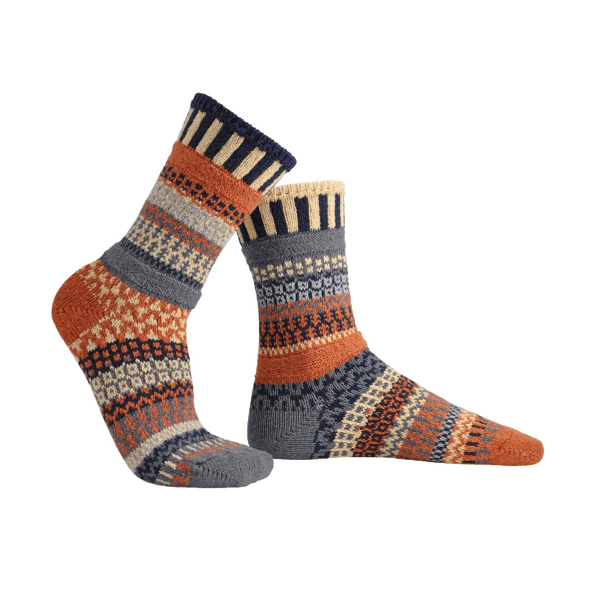 SOULMATE SOCKS CREW SOCKS NUTMEG