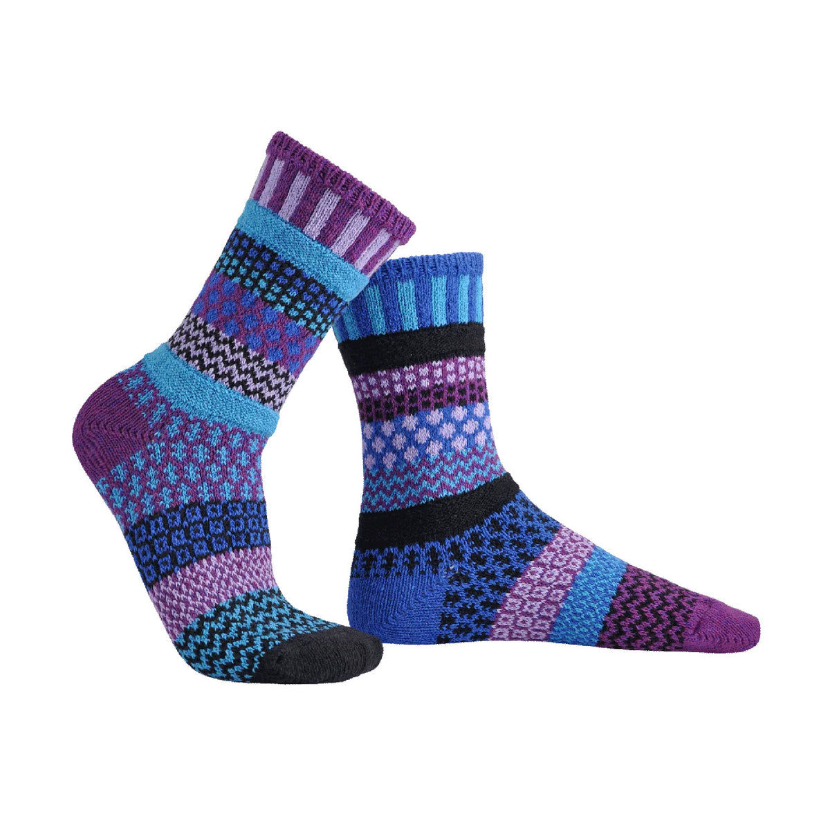 SOULMATE SOCKS CREW SOCKS RASPBERRY - WOMENS