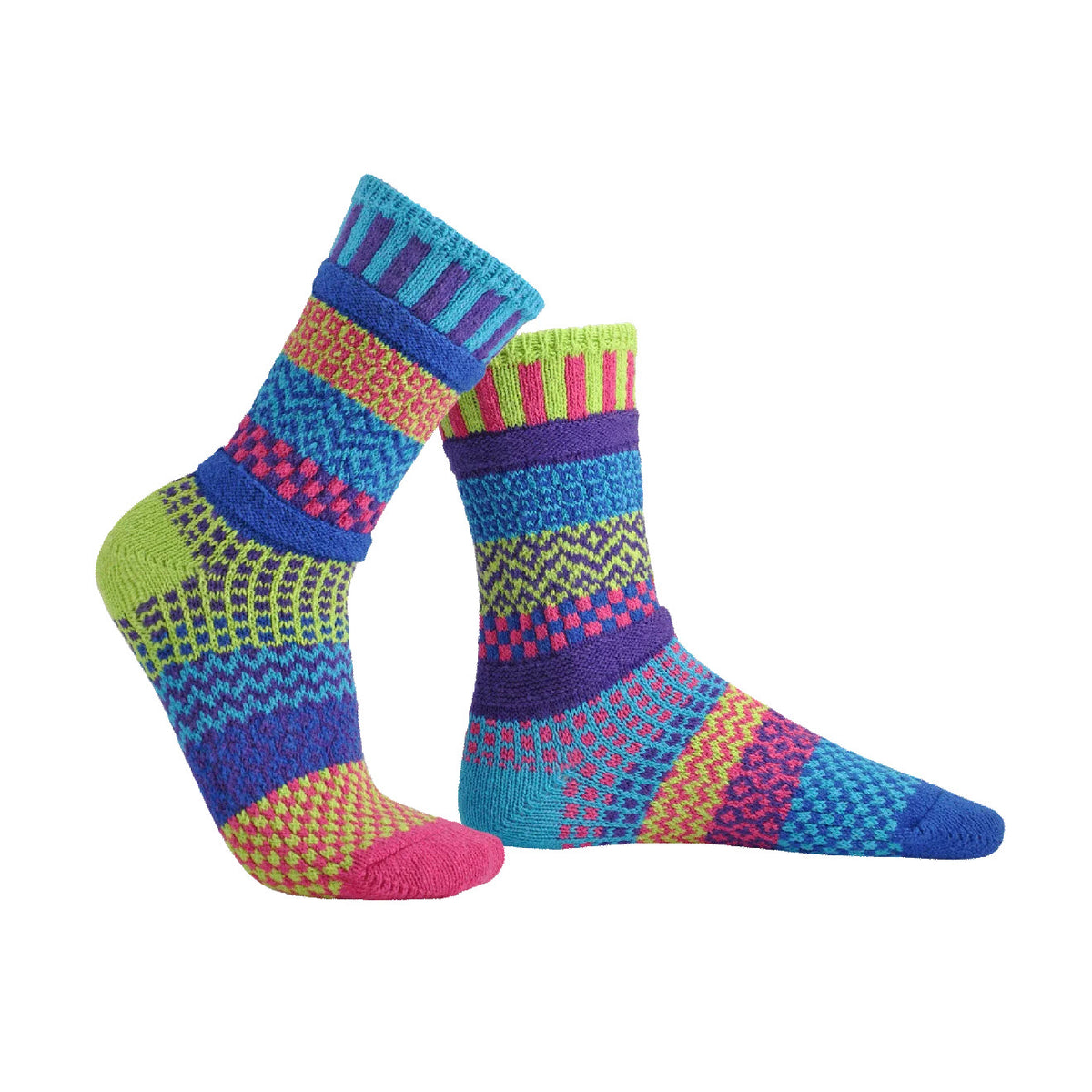 SOULMATE SOCKS CREW SOCKS BLUEBELL - WOMENS