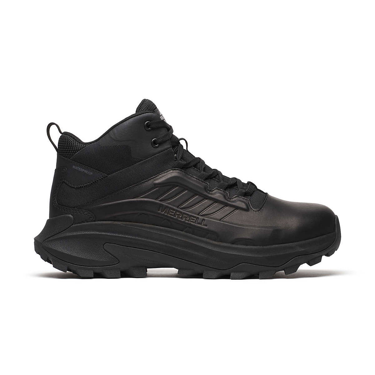 MERRELL SOFT TOE WORK MOAB SPEED 2 TACTICAL WATERPROOF MID BOOT BLACK - MENS