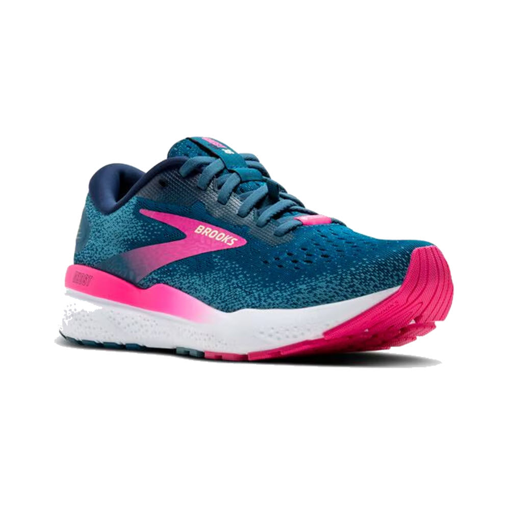 BROOKS GHOST 16 GTX MOROCCAN BLUE/PINK - WOMENS