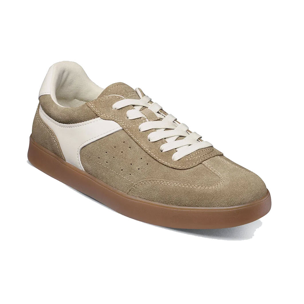 FLORSHEIM PACE T TOE LACE UP SNEAKER TAUPE SUEDE - MENS