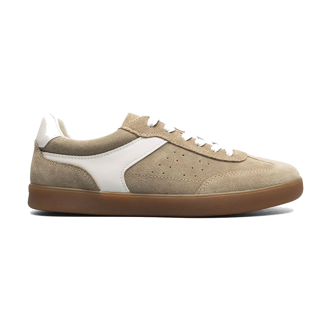FLORSHEIM PACE T TOE LACE UP SNEAKER TAUPE SUEDE - MENS