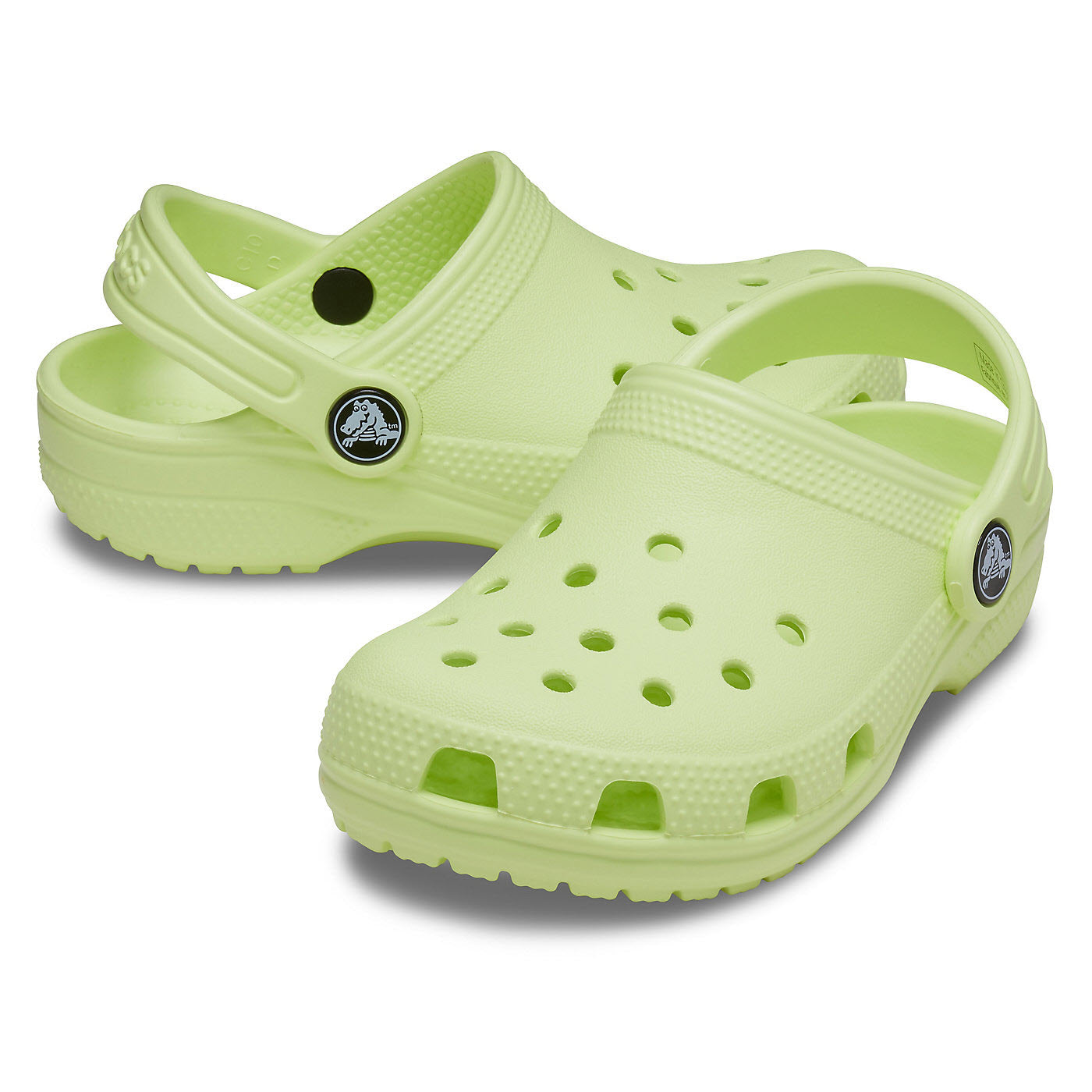 Pale discount green crocs